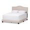 Baxton Studio Emerson Modern Light Beige Upholstered Queen Size Bed 136-7443 - alternate 1